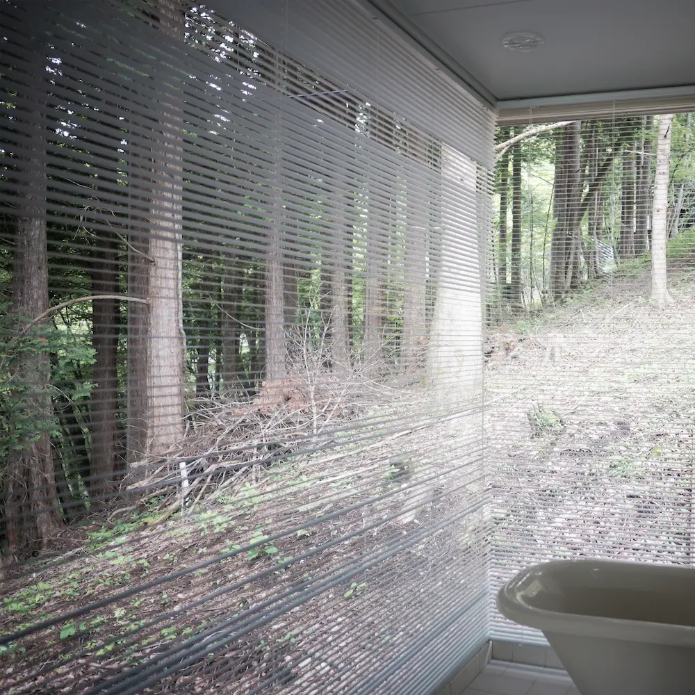 森の中の、お風呂